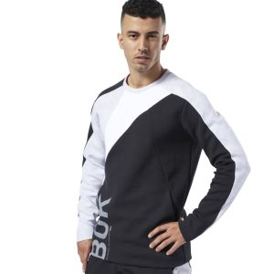 Bluza Męskie Reebok One Series Training Colorblock Czarne PL 47TDQSG